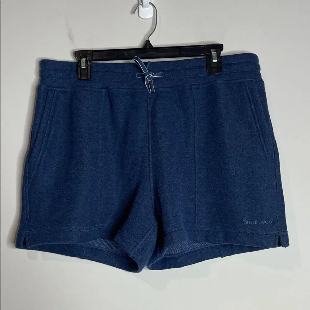 Smartwool | Women's Terry Shorts in Dark Denim Merino Wool Blend Size XL NWT